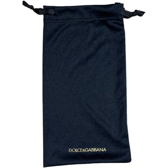 Dolce & Gabbana Authentic Black Microfiber Drawstring Bag - Picture 2 of 3